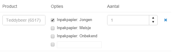 Orderbon Kennisbank: Productopties